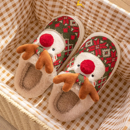 Plushy Elk Slippers