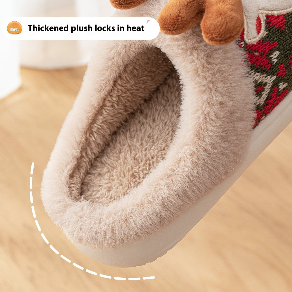 Plushy Elk Slippers